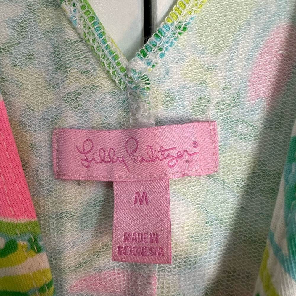 Lilly Pulitzer Green and Pink A-Line Sundress - Picture 2 of 3